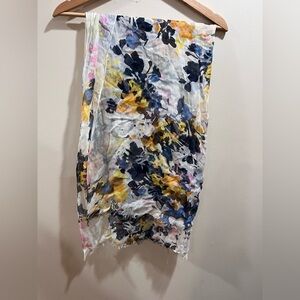 Lightweight Floral Multicolor Scarf